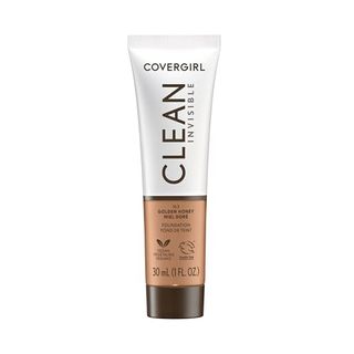 Covergirl Pure Invisible, Golden Honey, Foundation, Blended Formula, Building Cover, Lightweight, Natural Finish, Non-Comedogenic, 1oz