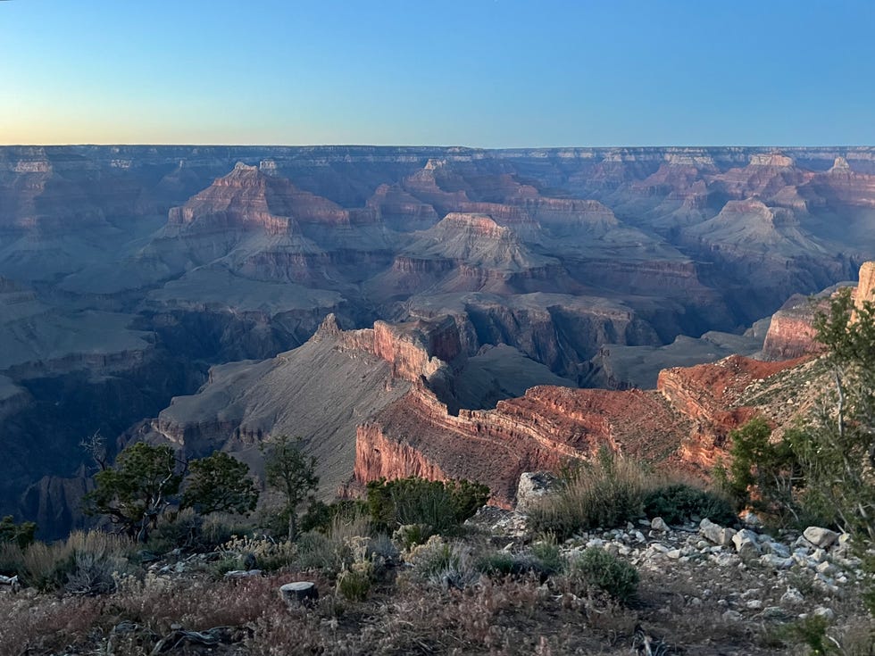 Sunset at Grand Canyon National Park. The park has previously been affiliated with 11 Indigenous tribes. Only the Havasupai still live in the canyon.